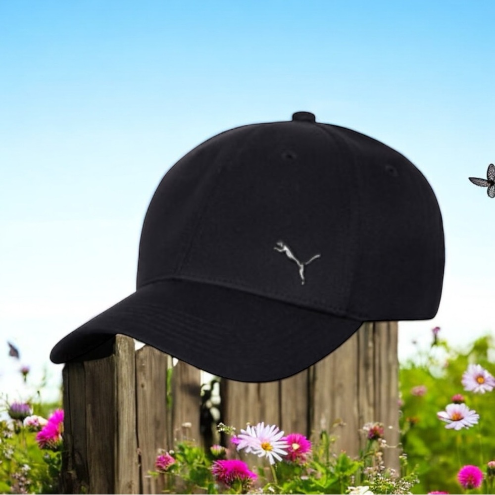 PUMA METAL CAT LOGO BASEBALL CAP  UNISEX BLACK - PUMA Original NWOT